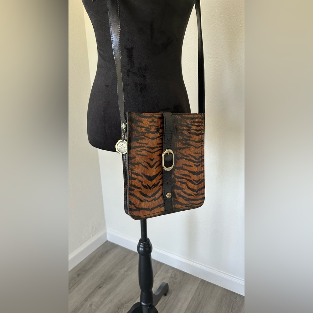 Patricia Nash Venezia Tiger Stripe Crossbody Purse
